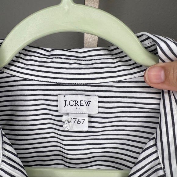 J. Crew Re-Imagined Women’s popover Tunic White &Black Striped MP - Picture 3 of 7